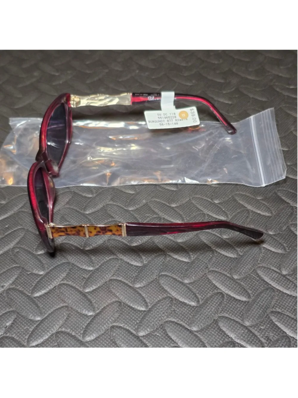 Women's Sol by Daisy Fuentes Burgundy Sunglasses One Size